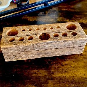 Wooden Makeup Brush Holder